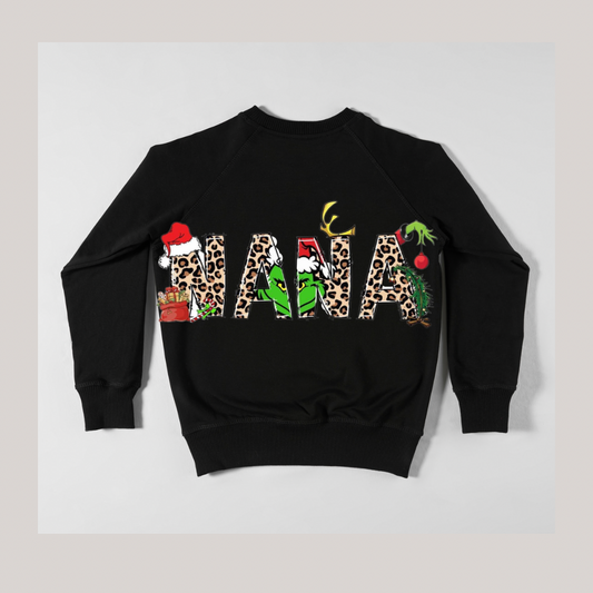Grinch Christmas Nana Sweater