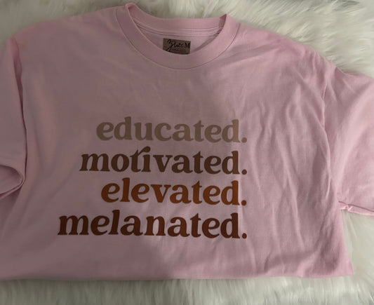 Educated etc Tee